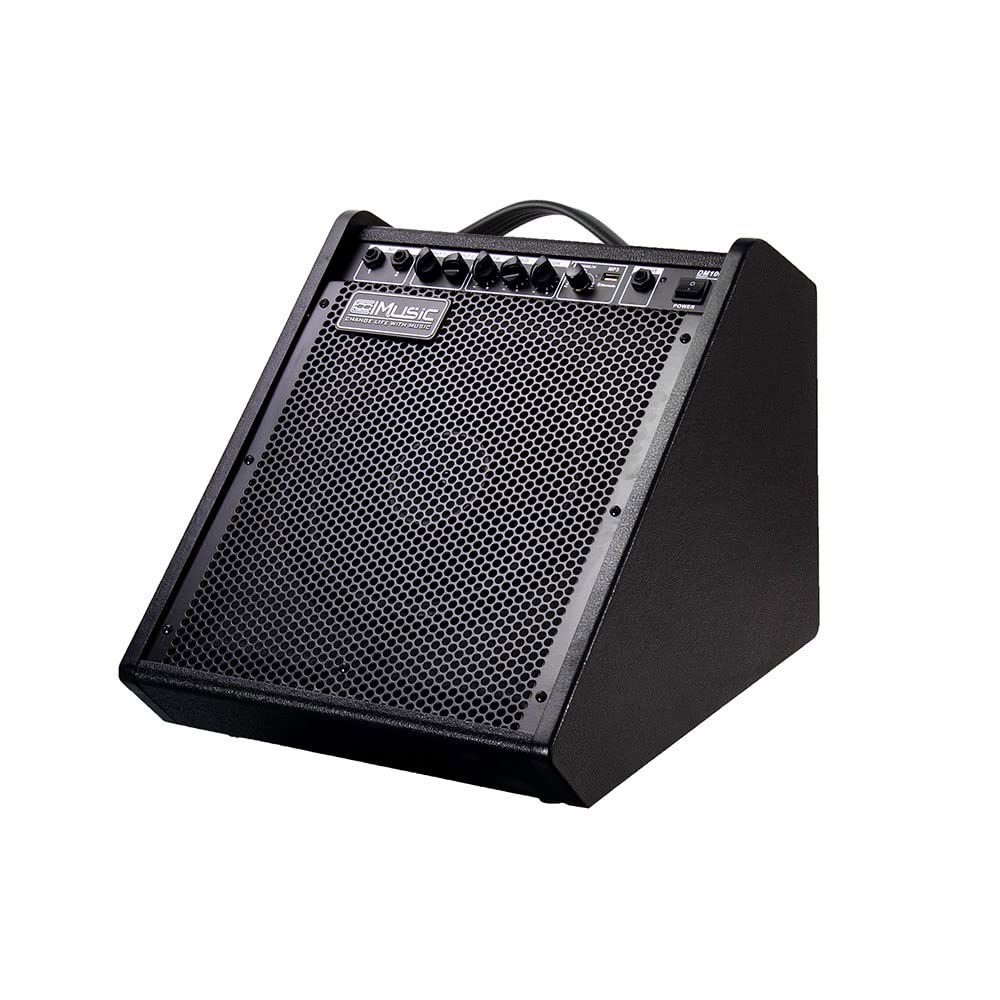 쿨뮤직 일렉트릭 드럼 AMP 100와트 전자 앰프 DM100 키보드 스피커, 무선 오디오 연결, 3밴드 EQ 및 DI 아웃 블랙 포함 - 상품 이미지