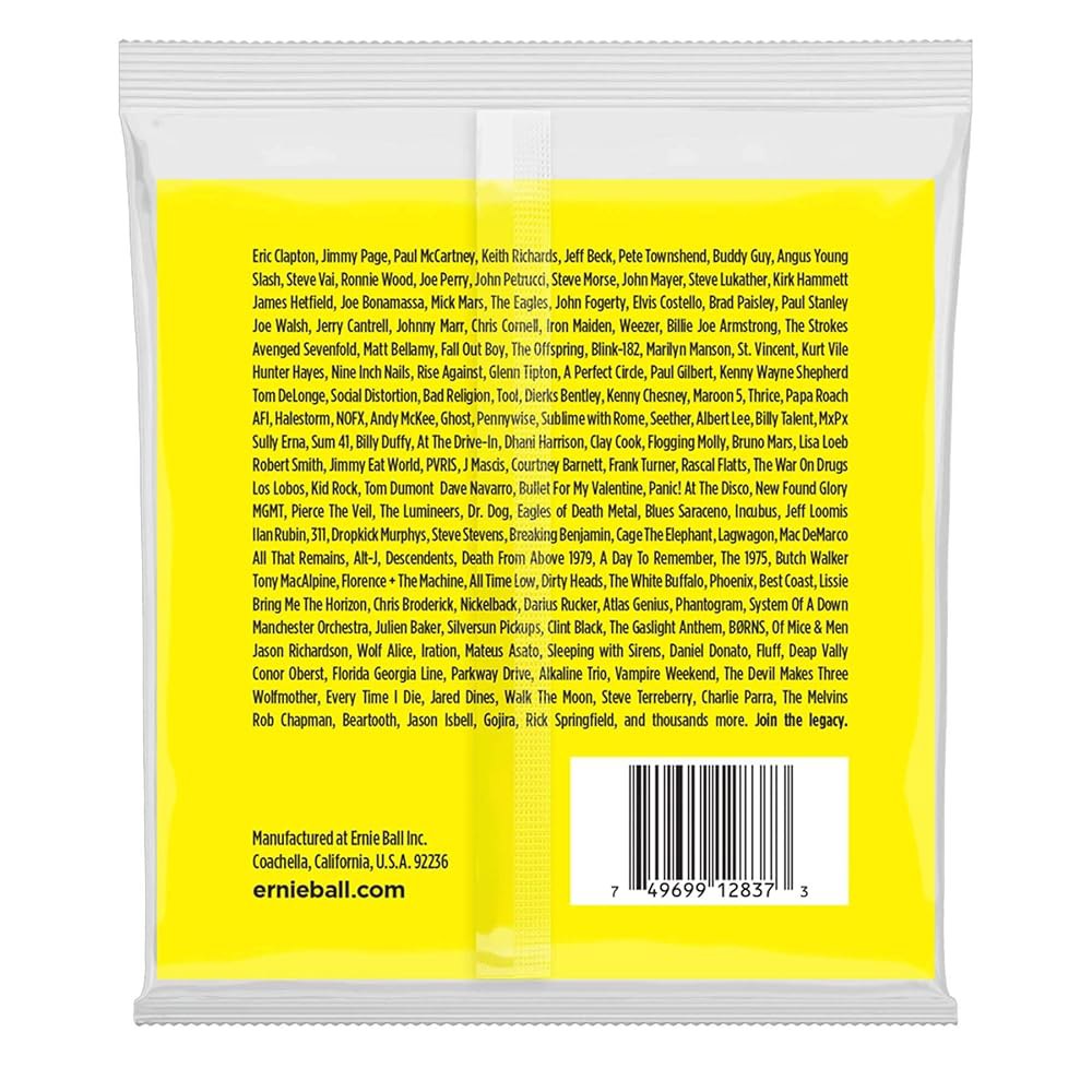 어니 볼 6현 쇼트 스케일 베이스 슬링키 니켈 권선 일렉트릭 기타 현, 20w-90 게이지(P02837) - 상세 이미지 2