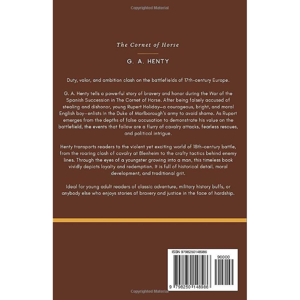 말의 코넷 1881년 빈티지 기병대 어드벤처 소설 원작 - 상세 이미지 2