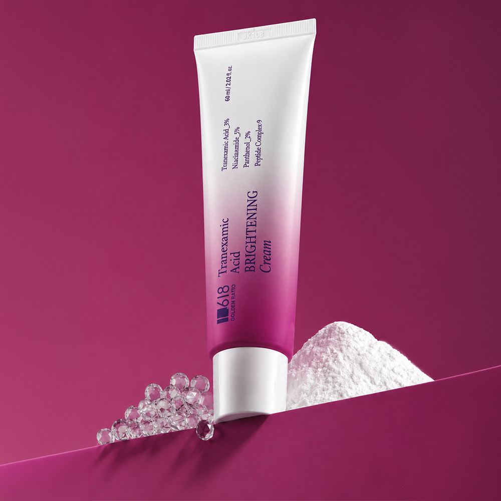 1.618 트라넥삼산 브라이트닝 크림 멜라제로 판테놀 미백 60ml, 1개 - 상품 이미지