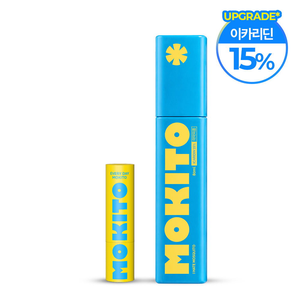 네이버 모키토 모키토 모기기피제+모키밤 이카리딘 15% 의약외품 임산부 유아 모기퇴치 기내반입