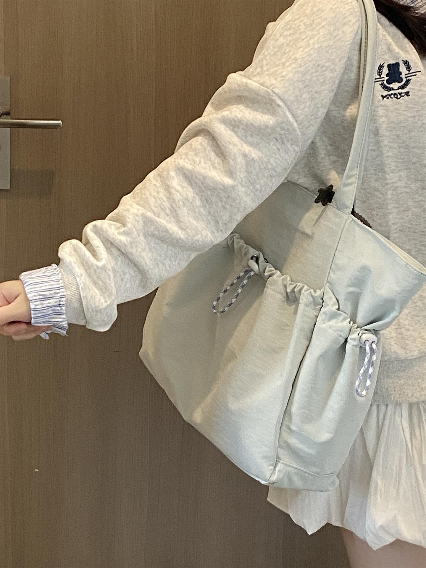 대용량 나일론 오타쿠 이타백 가방 투명 일본 학생 굿즈 토트백 인형 수납 데일리 숄더백 - 상세 이미지 4