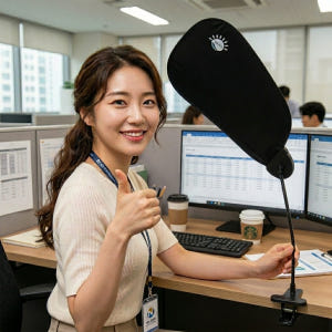 국내배송 사무실 캐노피 나뭇잎 가림막 책상 햇빛 가리개 모니터 에어컨 바... 솔직 후기 | 실제 배치 사진 포함 - 상품 이미지 1