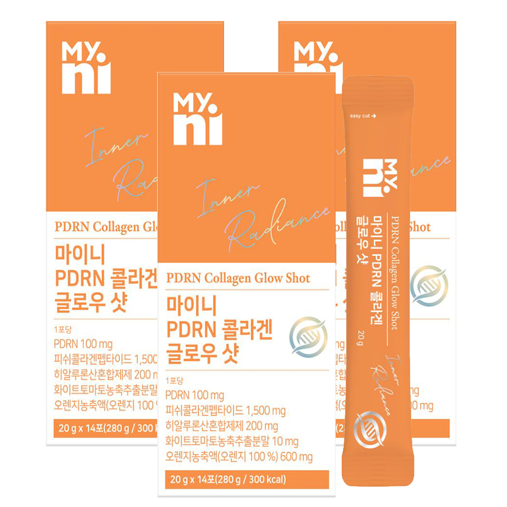 마이니 PDRN 콜라겐 글로우샷 14포 3개 - 상품 이미지