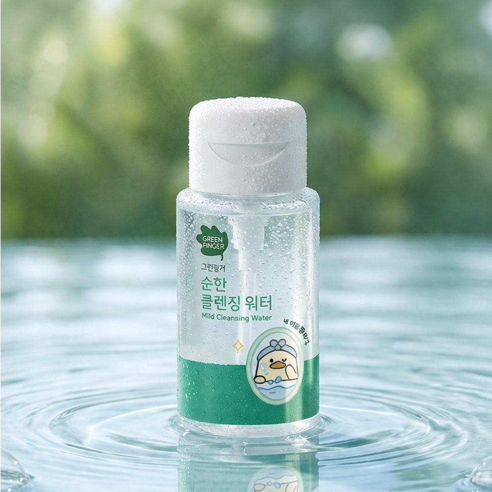 그린핑거 순한 클렌징 워터 푸아에디션 200ml / 아기클렌징워터, 키즈클렌징워터, 눈시림없는클렌징워터, 유아, 어린이 - 상세 이미지 2
