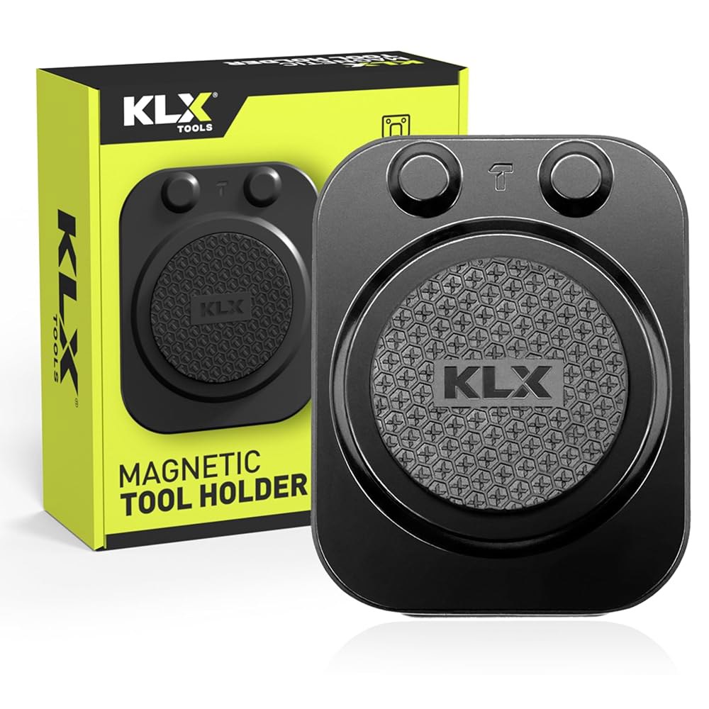 KLX 공구 - 자석 홀더 나사, 못, 드릴 비트, 해머, 소켓, 플라이어, 나사 드라이버, 트롤, 렌치 또는 기타 공구를 위한 강력한 클립형 벨트 홀스터 - 상품 이미지