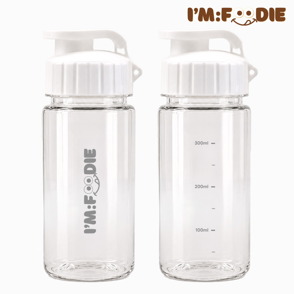아임푸디 단백질 쉐이커 보틀 트라이탄 물병 물통 350ml - 상품 이미지