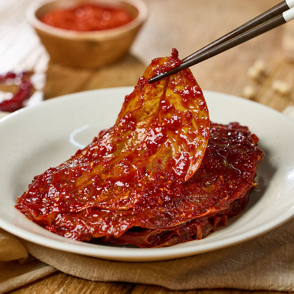 항아리반찬 짭조름하게 입맛 돋우는 양념 단풍 콩잎 500g - 상품 이미지