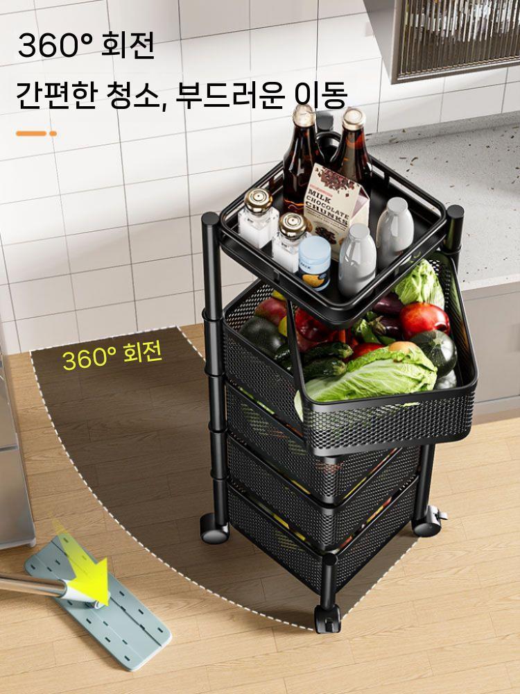 양파보관함 보관통 투명 반찬통 야채보관함 마늘 공병 사각 플라스틱 진공밀폐용기 페트병 세트 볼드한 2 층 블랙 스퀘어 플트 하 - 상세 이미지 3