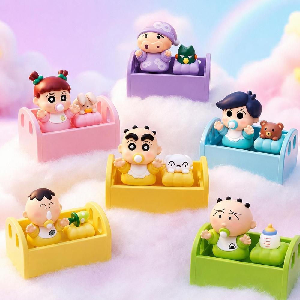 짱구 베이비 키캡 확정 맹구 유리 흰둥이 부리부리 대마왕 3D 피규어 2구 - 상품 이미지
