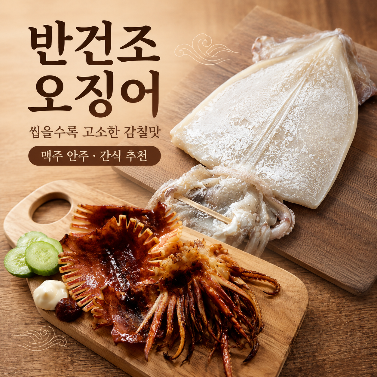 (엄마멸치) 동해안 구룡포 건조 반건조오징어 피데기 마른오징어 10마리 2kg, 1개 - 상세 이미지 2