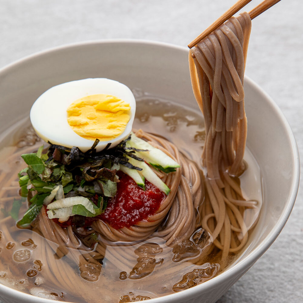 구수한 생면 메밀국수 6인분 세트 (생 메밀면 1kg+메밀장 6팩) - 상세 이미지 3