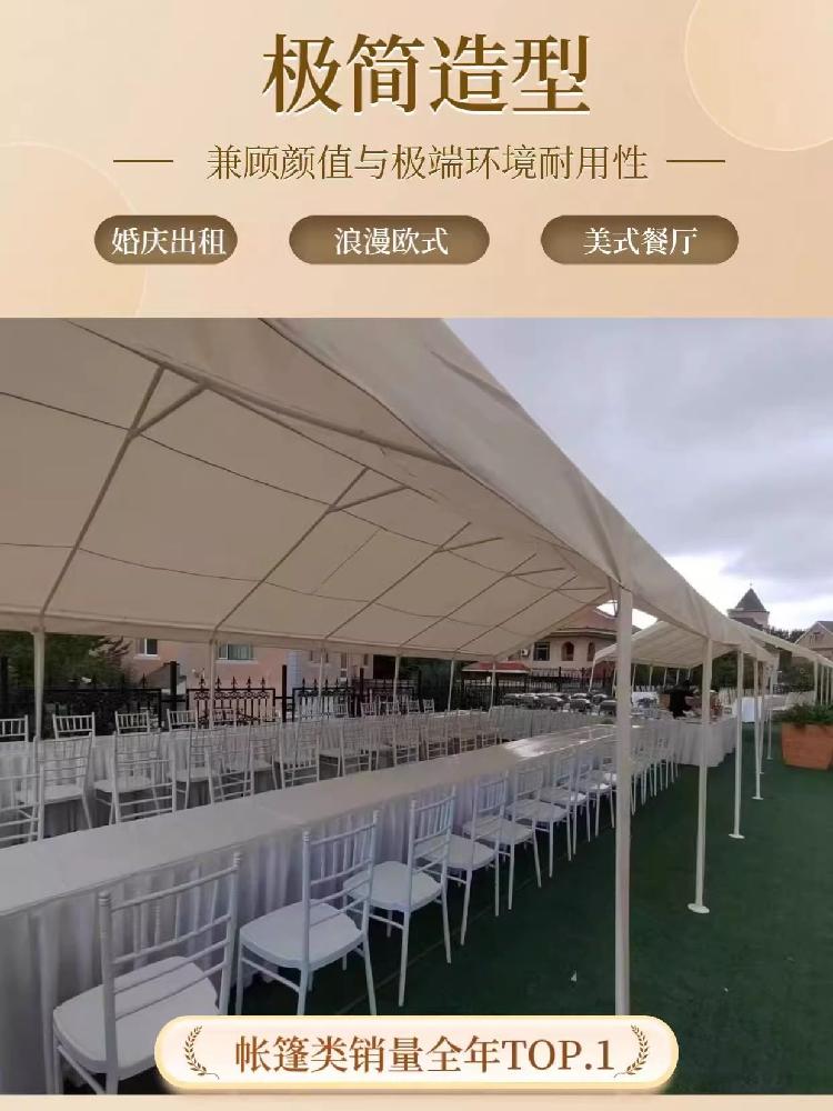 간이 차양막 텐트 접이식 대형 방수 주차장 창고 캐노피천막 야외 그늘막 차고 몽골텐트 옥상 오프 화이트 탑 천 3x3m - 상세 이미지 5