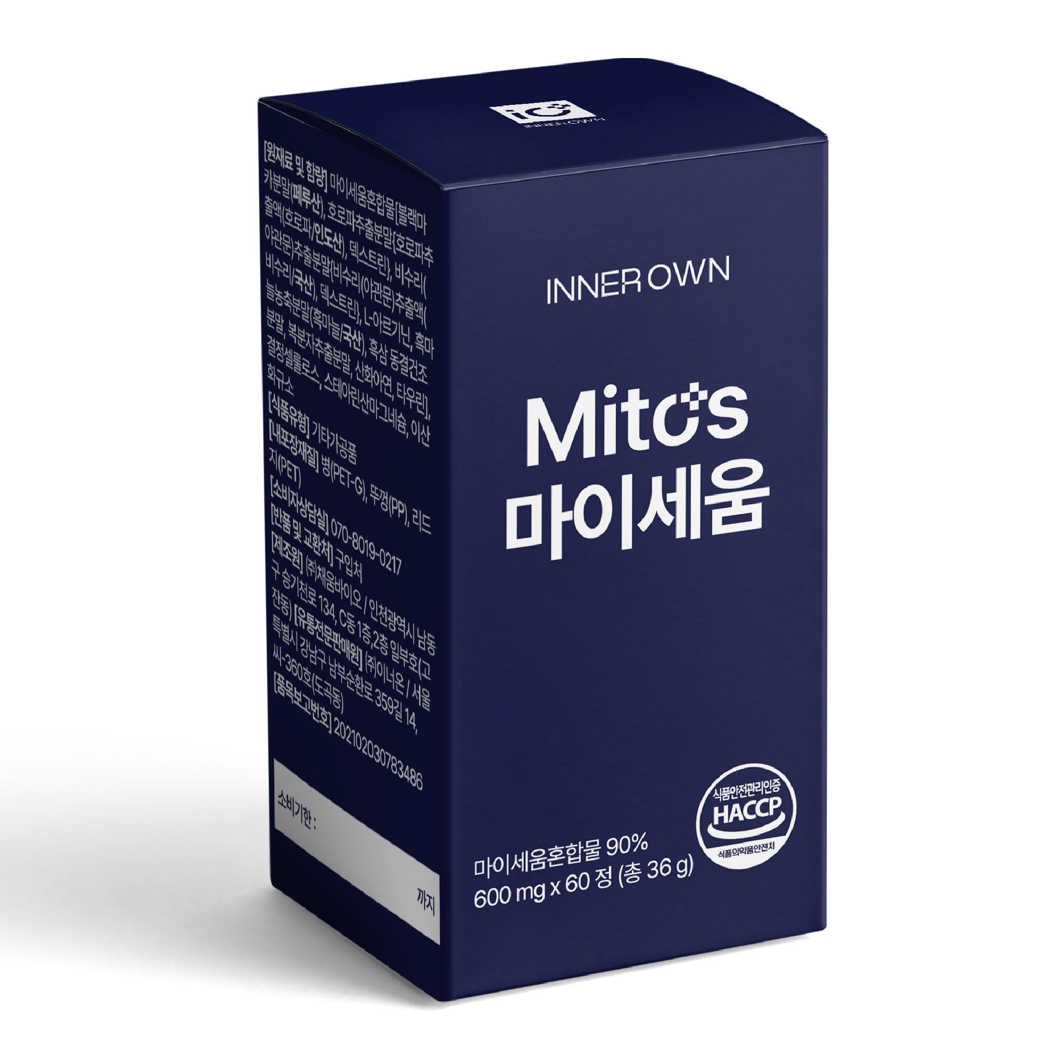마이토스 마이세움 혼합물 추출물 남성 활력 영양제 블랙마카 아르기닌 60정, 1개 - 상품 이미지