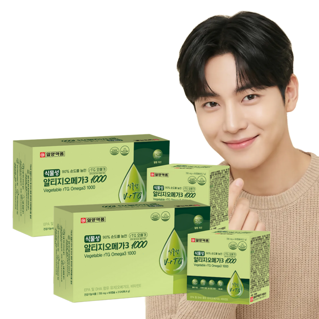 일양약품 식물성 알티지 오메가3 복용시간 중성지방 낮추는법 1000mg 약 4개월분 - 상품 이미지