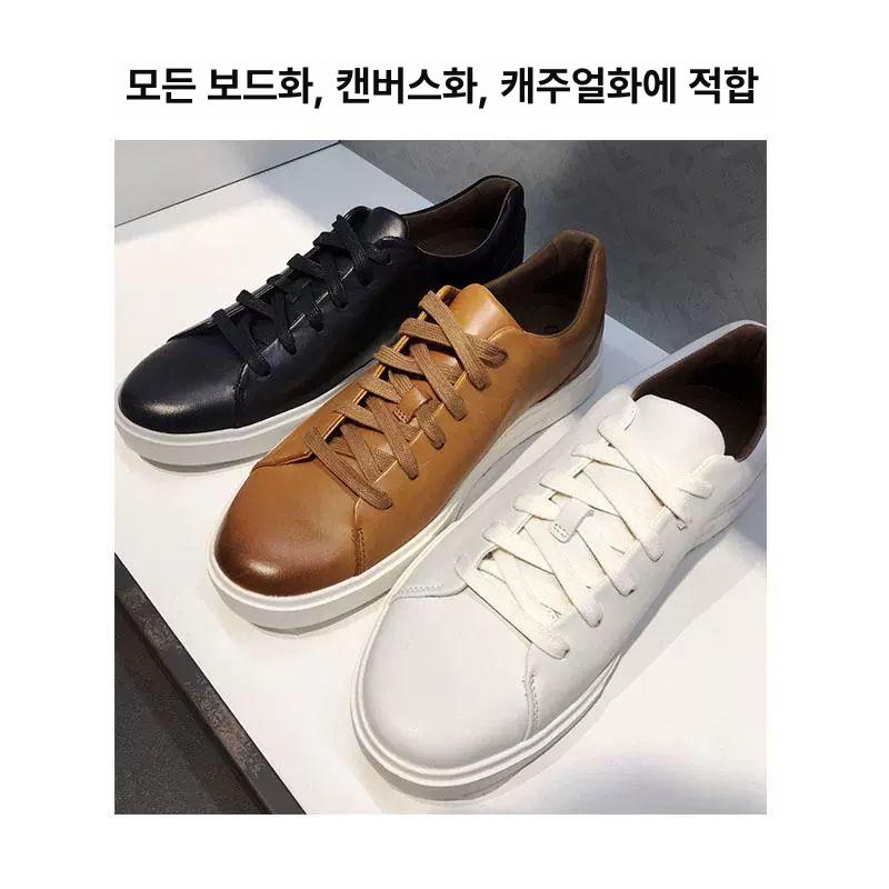 처리된 신발끈 남녀 플랫 부츠 캐주얼 공용 구두끈 방수 워커 운동화 - 상세 이미지 3