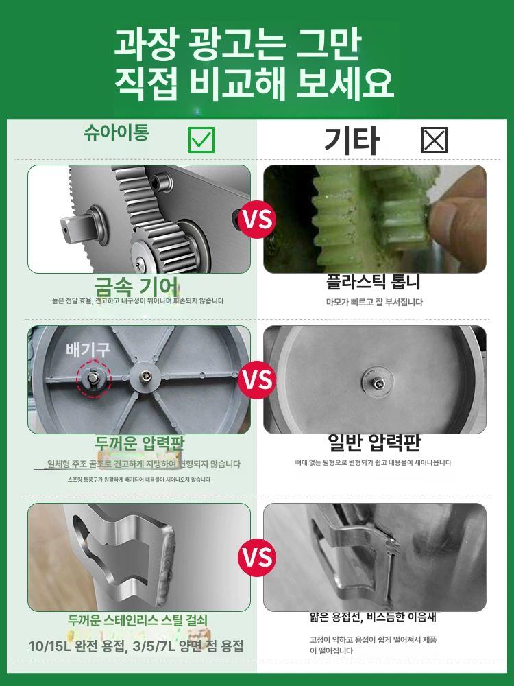 츄러스 기계 전동 소세지 양념비빔 성형기 업소용 디저트 10L 전동 200W 고출력 트레이 - 상세 이미지 3