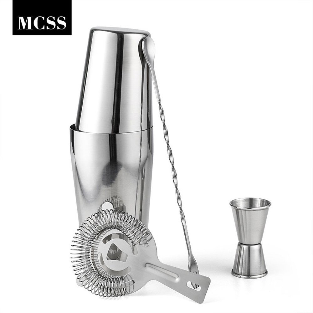 WOTOR 칵 셰이커 투 틴 믹싱 세트 제조용 Silver 450ml 홀컵 - 상세 이미지 3