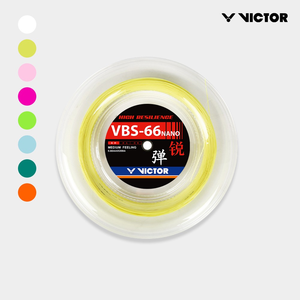 빅터 스트링 배드민턴 거트 줄 VBS-66N NANO 롤 타입 200m (0.66mm) - 상품 이미지