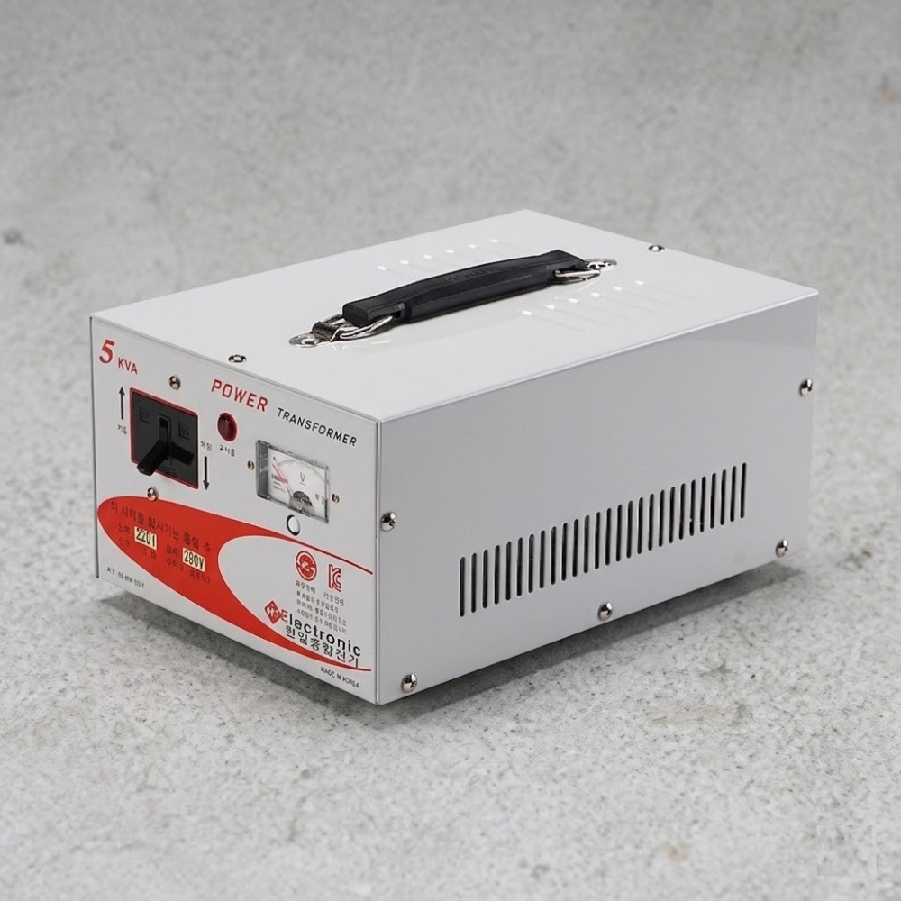 슬림형 공업용 건식 변압기 5KVA 승압 트랜스 220V-380V 한일오디세이 - 상품 이미지