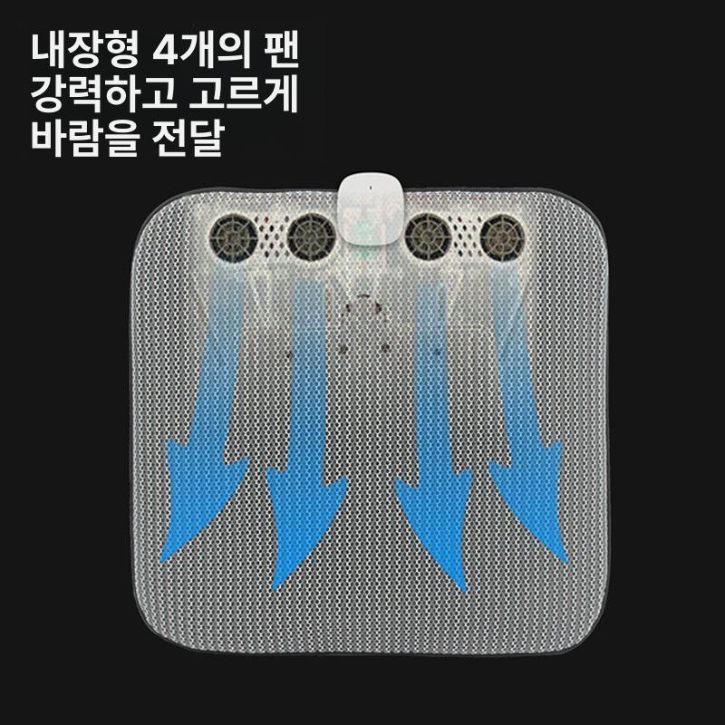 냉각패드 무선 차량 충전기 통풍시트 충전식 자동차 마운트 방지 보호 차량용 홀더 실리콘 - 상세 이미지 4
