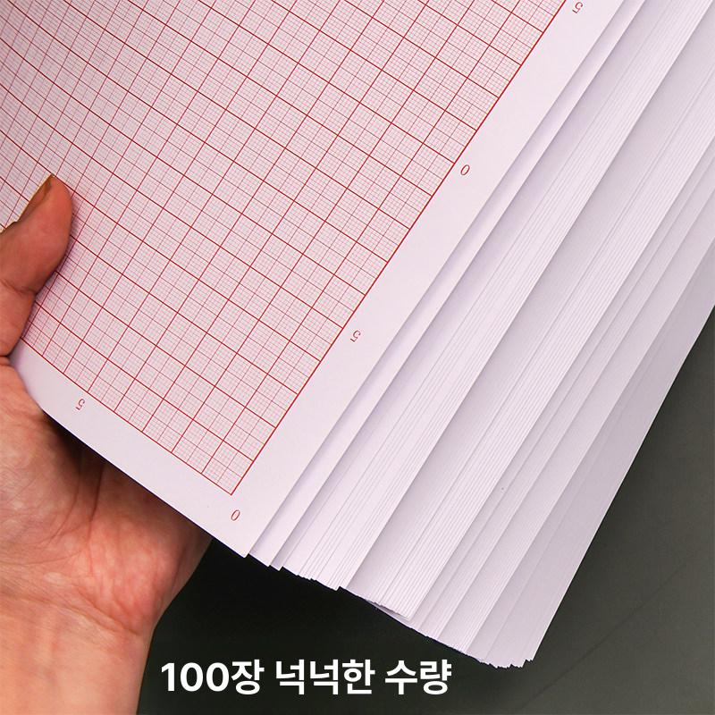 모눈 종이 눈금 모조지 A0 80g 가정용 A4 대형 방안지 도면 격자 - 상세 이미지 4