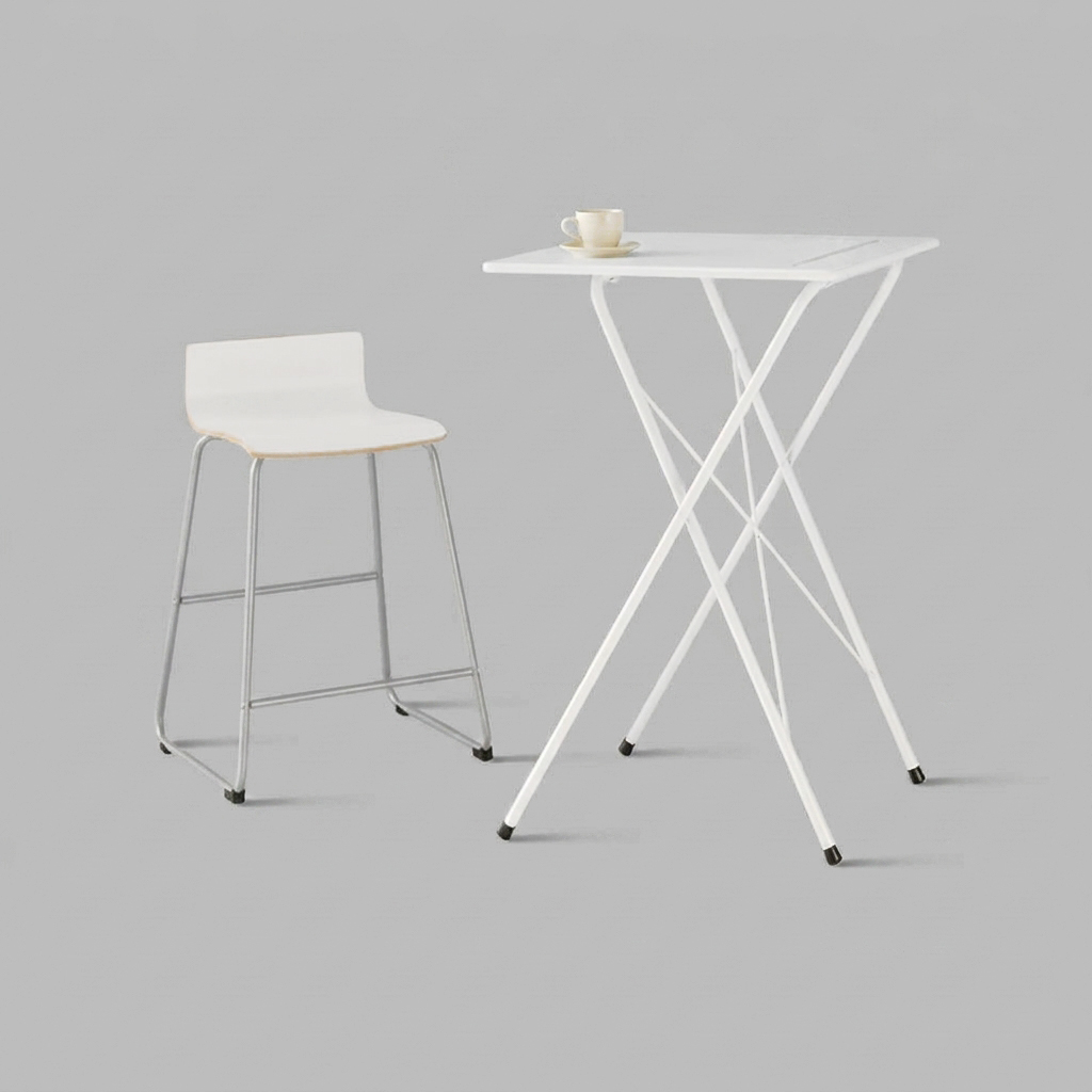 GOSI 스탠딩 접이식테이블 60 SM-2200B 빈티지화이트 1514.9727 이미지 7