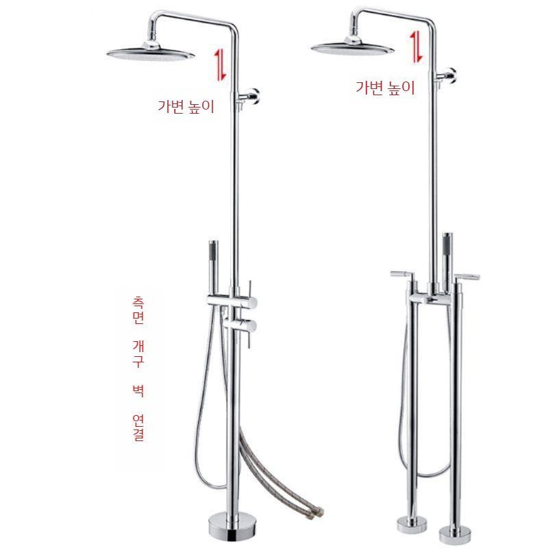 스탠딩샤워 용품 워터 방수팩 물놀이 해변가 플로팅 풀장 액세서리 수영장 워터파크 여름 의자 6711 그라운드 크롬(벽걸이) - 상세 이미지 2