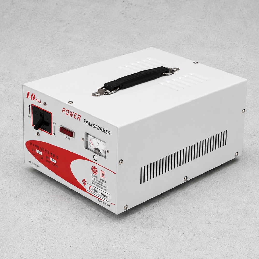 공업용 건식 변압기 10KVA 220V~380V 승압 트랜스 슬림 옥내용 한일오디세이 - 상품 이미지