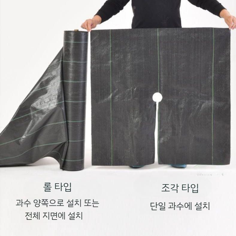제초매트 잡초제거천 분해성 수목 원예용 방초망 방제 부직포 농업용 잡초매트 고정핀 잡초방지 - 상세 이미지 3
