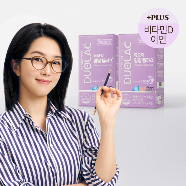 듀오락 얌얌플러스 어린이 키즈 생존력 강한 유산균 80정