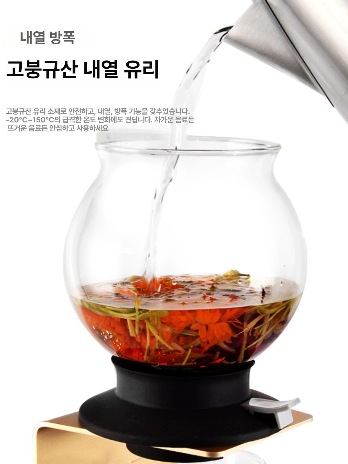 차우리는 홍차티포트 급속 차포트 티팟 주전자 다관 - 상세 이미지 3