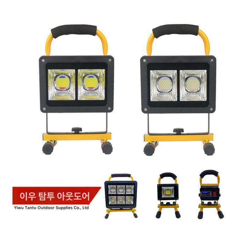 led 충전식투광기 공장등 투광등 스탠드투광기 산업용조명 차박용 야외조명 삼각대 - 상세 이미지 2