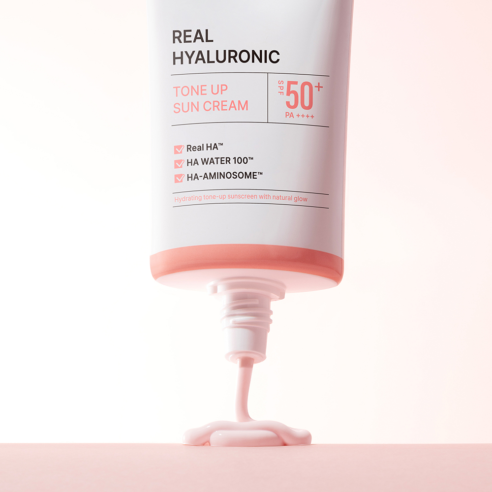 웰라쥬 리얼 히알루로닉 톤업 선크림 50ml (SPF50+ / PA++++) / 수분 밀착 광채 (+수딩크림 20ml 증정) - 상세 이미지 3