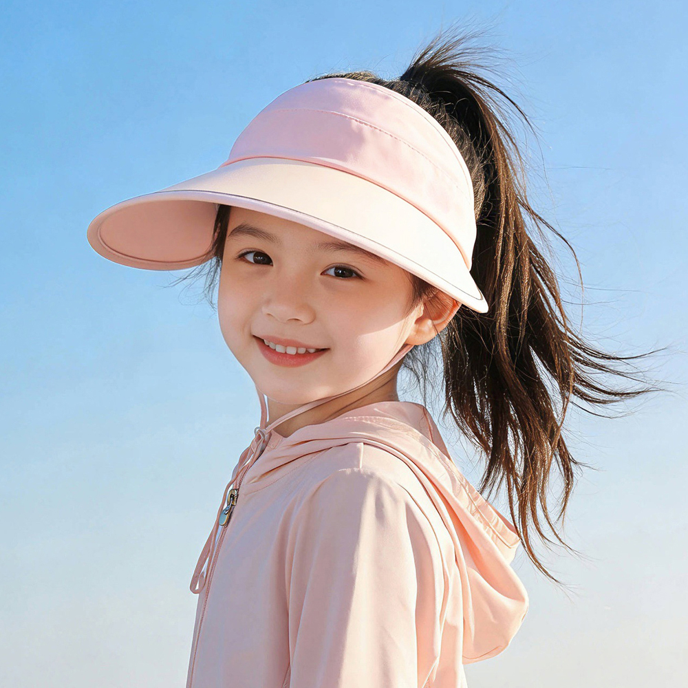 여자 모자 키즈 버킷 아동 썬 캡 여아 아이 초등 학생 바이저 맘 커플 차양 바이저 햇 이미지 7