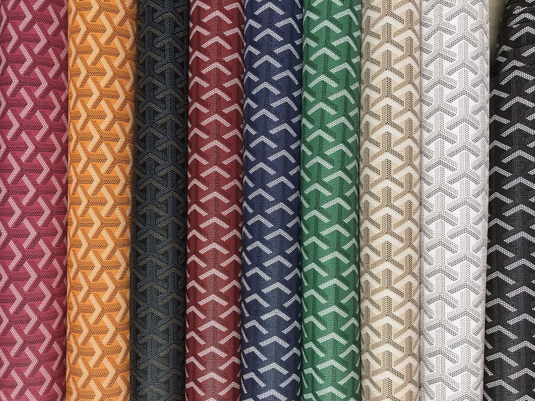 PVC PU 인조 가죽 원단 Y자형 패턴 인조가죽 핸드백 프린트 여행 가방 DIY 소재 - 상세 이미지 2
