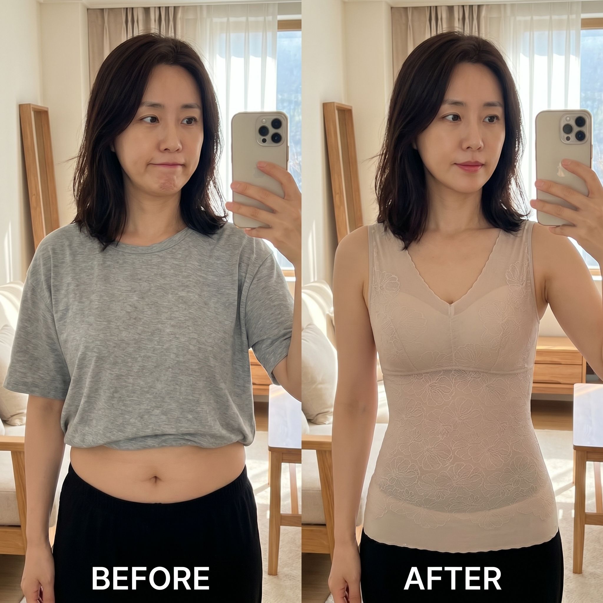 한나라 몸매 바디보정 쉐이퍼 레이스보정속옷 란쥬쉐이퍼 - 상세 이미지 5