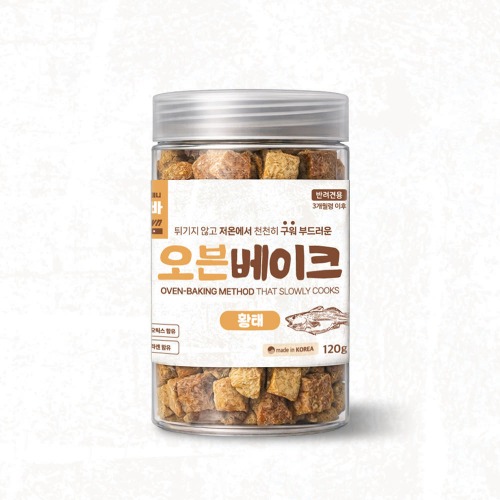 튀기지않은 저온에서 구운 [앉아바] 오븐베이크 120g 황태, 120g, 1개 - 상품 이미지