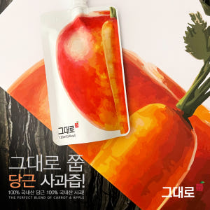 그대로 쭙 국산 당근사과즙 원물 100% NFC착즙 스파우트파우치 프리미... 맛있게 먹은 솔직 후기 - 상품 이미지 1