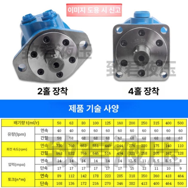 고성능 유압 발전기 감속 트레인 토크 샤프트 실린더 감속기 BMR-125 2홀 25 단일 키 - 상세 이미지 2