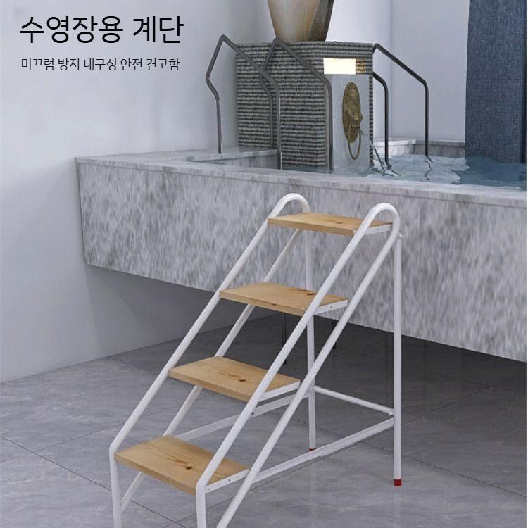스텐 수영장 실내 펜스 물놀이 해변 액세서리 계단 방수 용품 방수팩 여름 풀장 플로팅 의자 2 페달 - 팔걸이 없음 - 블랙 - 상세 이미지 5