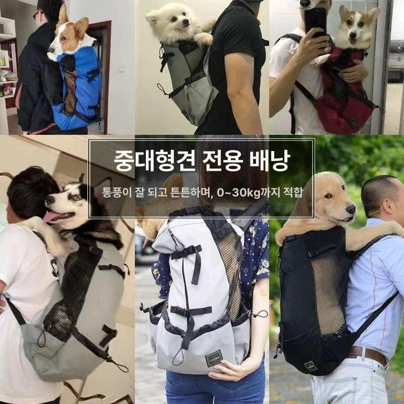 나들이 강아지백팩 배낭 산책가방 외출 여행 펫 통기성 애견가방 통풍 애완 반려견 - 상세 이미지 3