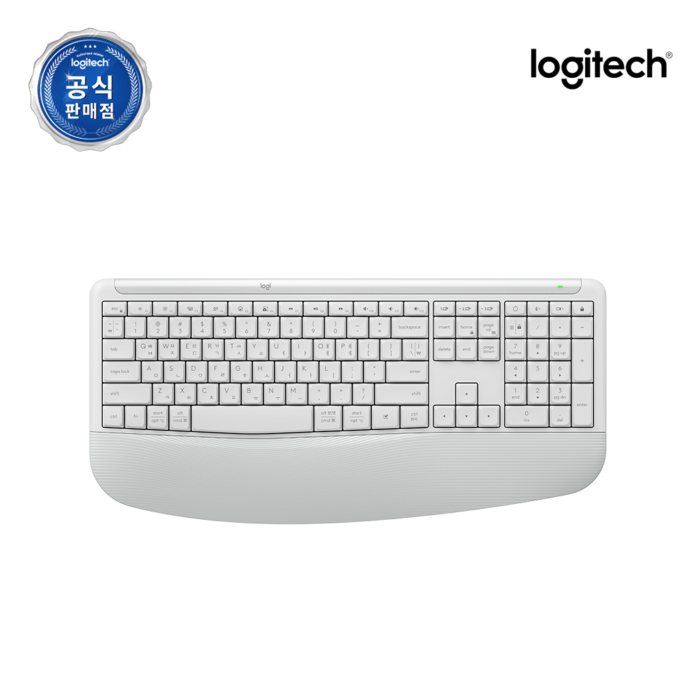 [신제품][포토리뷰] 로지텍코리아 공식 MK880 콤보 팜레스트 무소음 무선키보드마우스세트 화이트, 멤브레인 - 상세 이미지 3