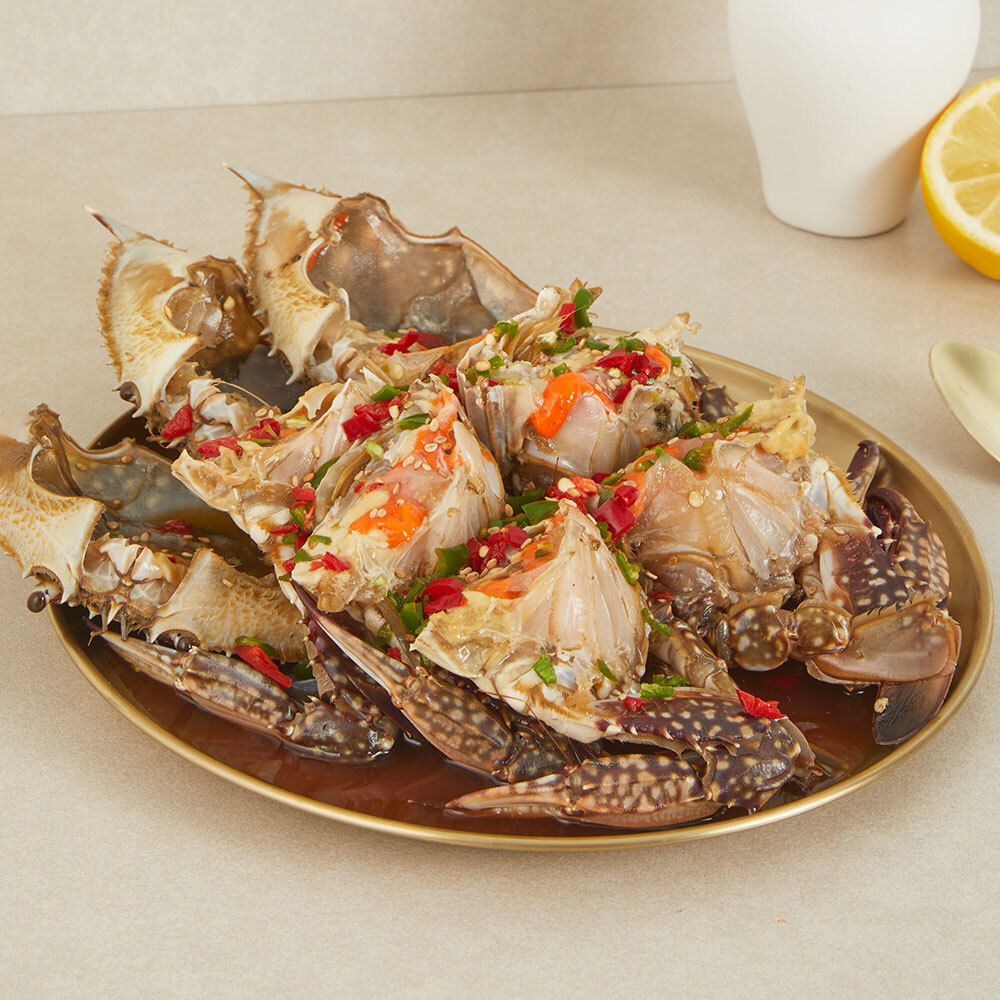 꽃게옥 북한강점 연평도산 살이 꽉 찬 꽃게장 (간장/양념) 간장맛, 1.1kg, 1개 - 상세 이미지 2