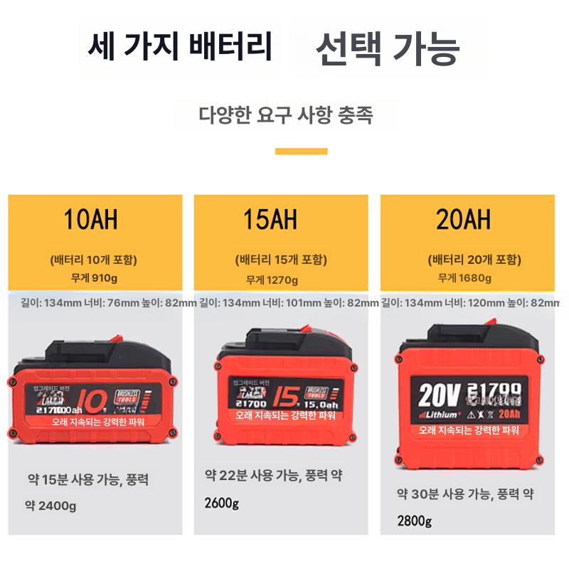무선 강력 손풍기 핸디형 대용량 휴대용 세차용 블로워 팬 타 10ah 배터리+ - 상세 이미지 4