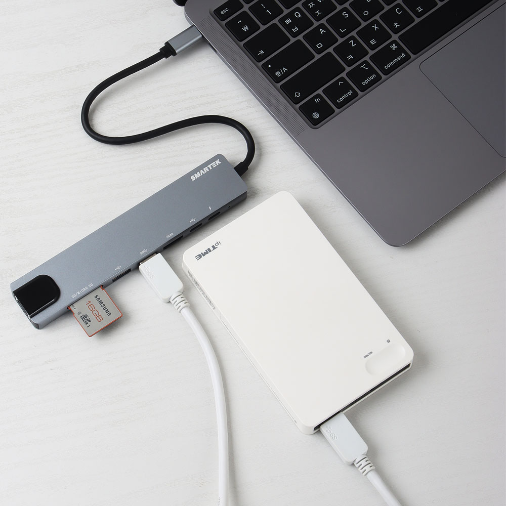 C타입허브 USB3.0 멀티허브 8in1 노트북 맥북 아이패드 HDMI DEX - 상세 이미지 4