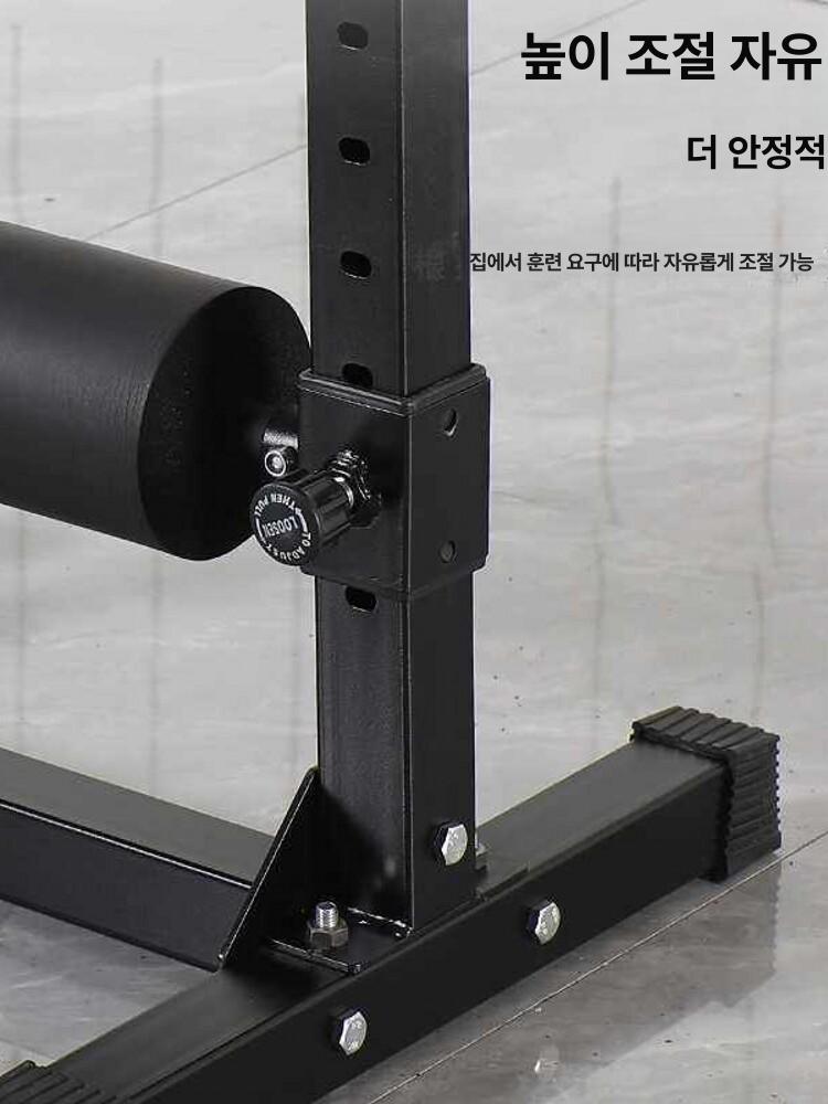 스쿼트 머신 런지 운동기구 벤치프레스 일체형 홈짐 핀 조절 블랙 - 상세 이미지 4