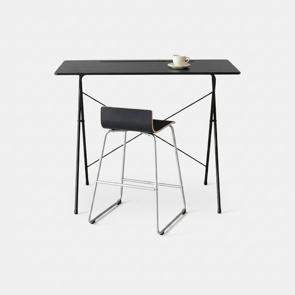 GOSI 스탠딩 접이식테이블 120 SM-2200B 래치드블랙 6871.0576 - 상세 이미지 2