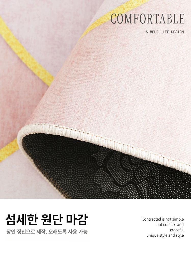 현관 코일매트 업소용 출입구 발판 베란다 바닥 롤매트 오로라 베어 - 원형 지름 120cm [의자 아래 사용] - 상세 이미지 5