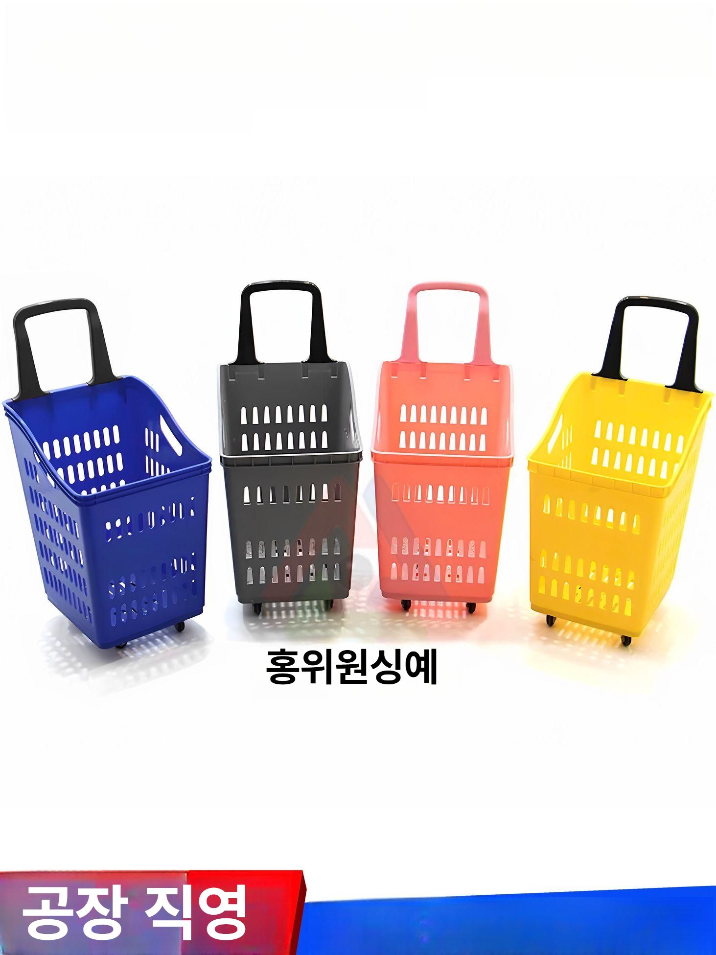 트롤리 세탁바구니 바퀴달린빨래바구니 빨래함 런드리백 빨래통 햄퍼 다용도 - 상세 이미지 2